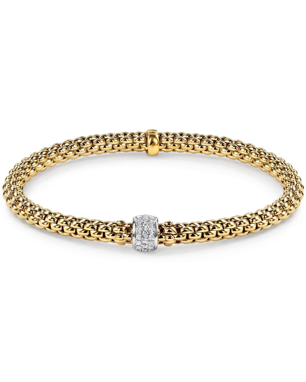 Yellow Gold Flexit Solo Bracelet By Fope Turgeon Raine