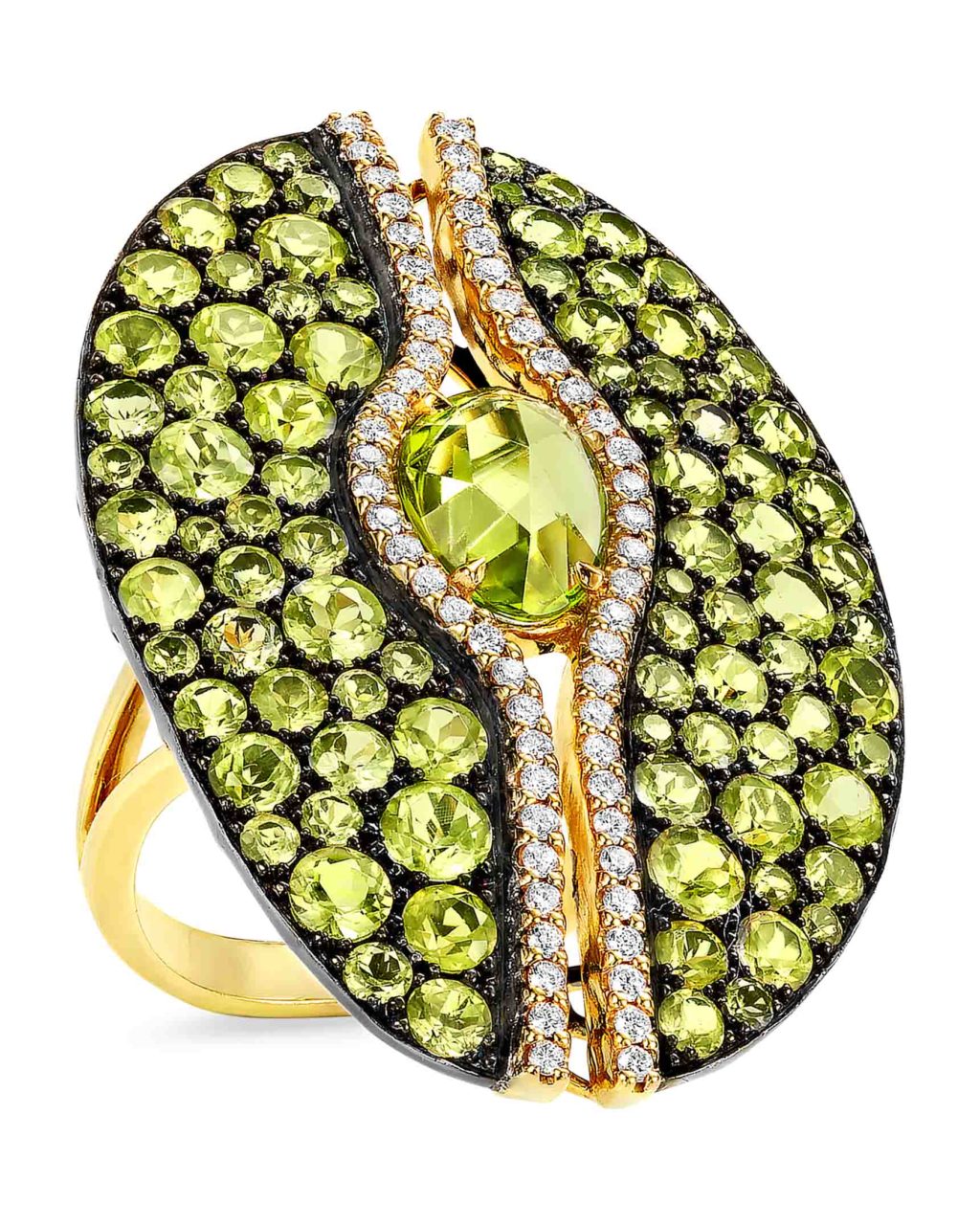 Peridot And Diamond Fashion Ring Turgeon Raine