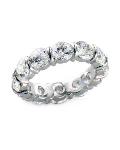 Bar-set diamond eternity band