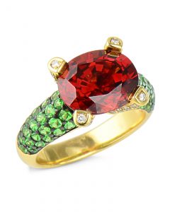 Spessartite Garnet ring