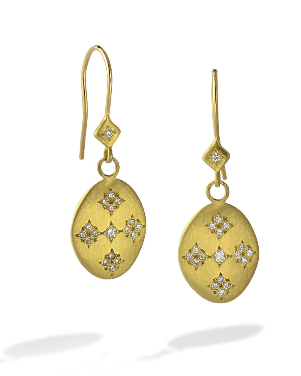 Gold and Diamond 'Shimmer' Earrings - Turgeon Raine