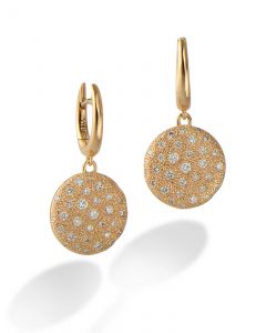 Diamond starry earrings