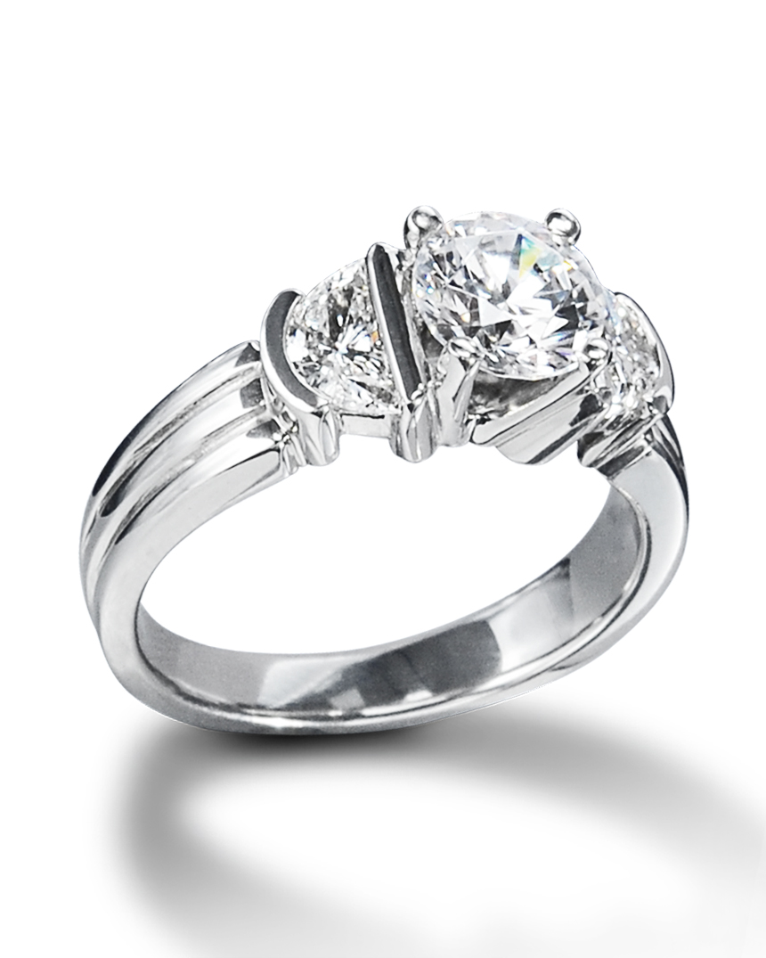 three diamond ring designs