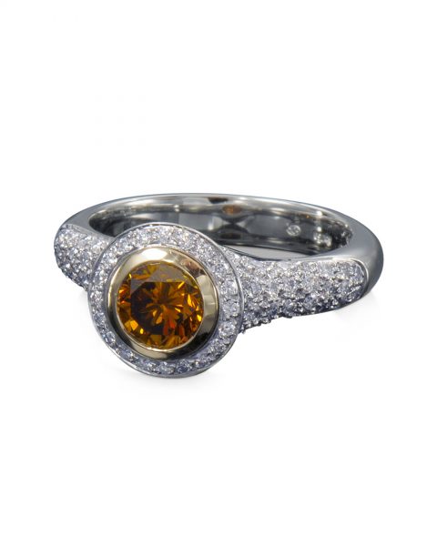 Natural Orange colored diamond