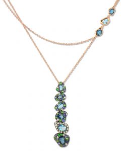 'Via Roma' drop necklace