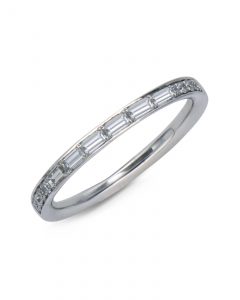 Baguette diamond band