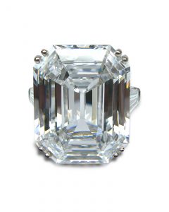 Harry Winston D Flawless Emerald Cut Ring