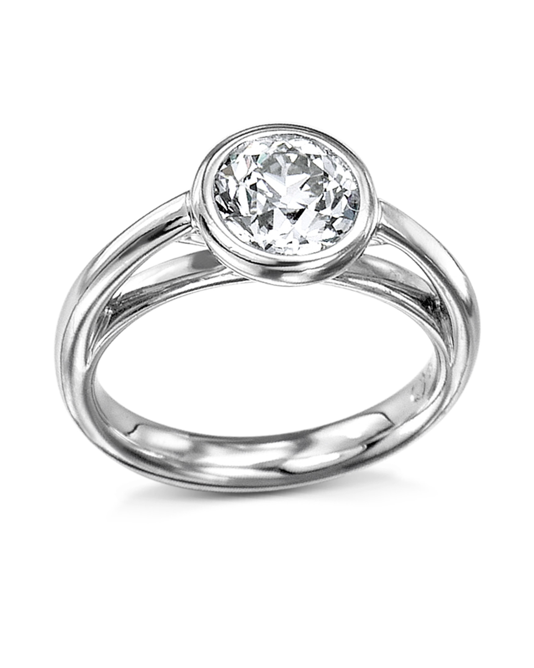 Illusion Set Round Solitaire Diamond Engagement Ring – Mangalsutraonline