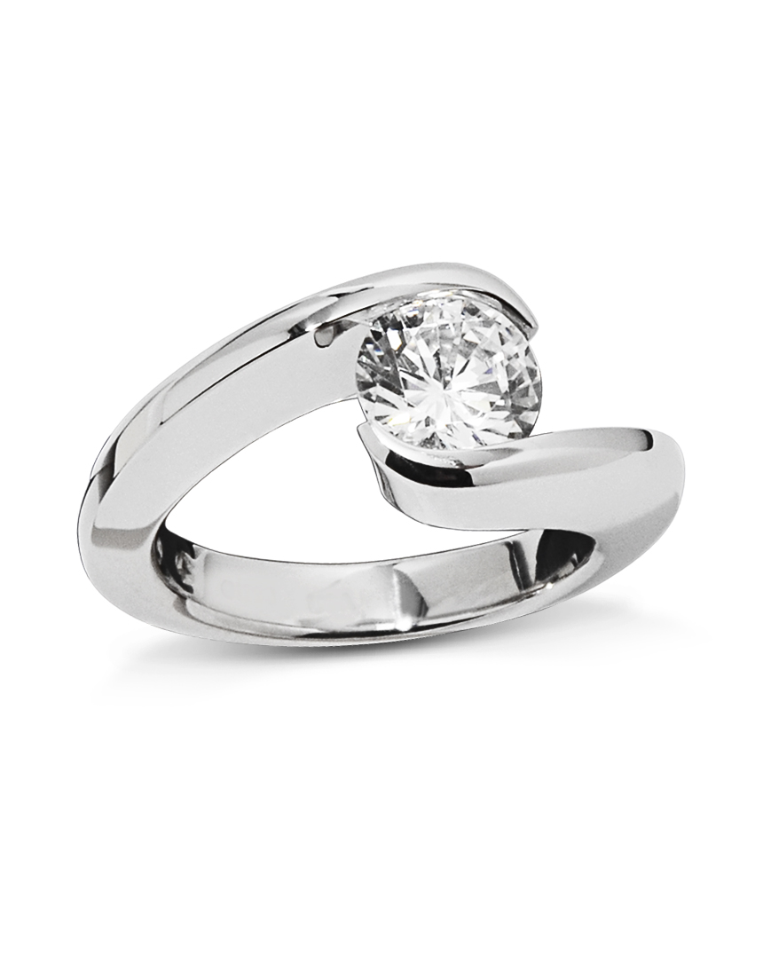 Vintage Floral Lab Diamond Ring Set Rose Gold Big Diamond Curved Band | La  More Design