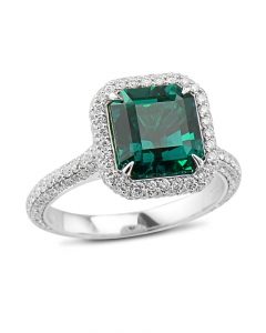 Exceptional Colombian Emerald Ring