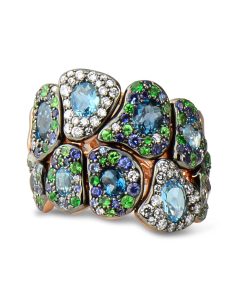 'Via Roma' 2-Row Ring by Rodney Rayner