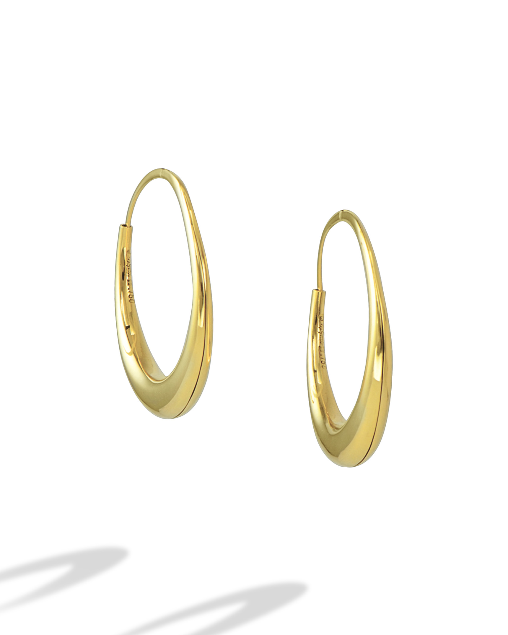FINE JEWELRY 18K Gold 1/2 Inch Round Hoop Earrings | Hamilton Place