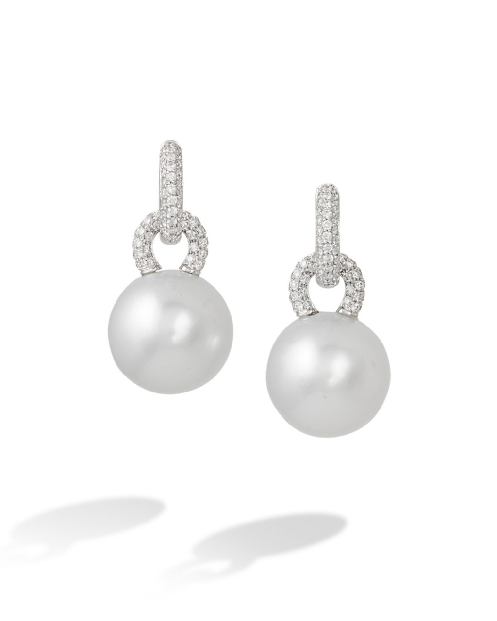 South Sea Pearl and Diamond Earrings - Turgeon Raine