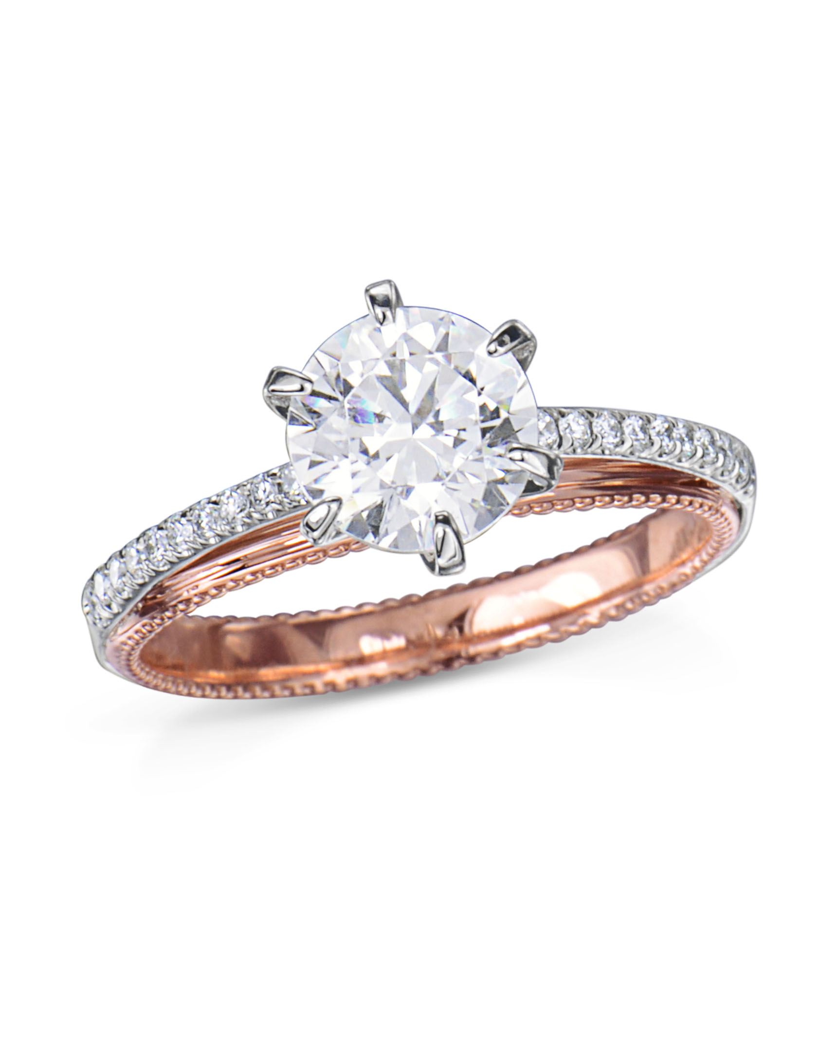 Six Prong Diamond Engagement Ring - Turgeon Raine