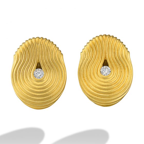 Yellow Gold Diamond Cufflinks – Turgeon Raine