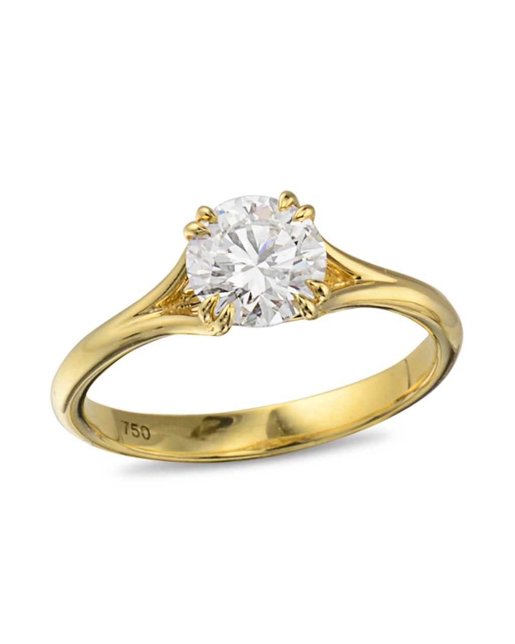 Yellow Gold Diamond Engagement Ring - Turgeon Raine