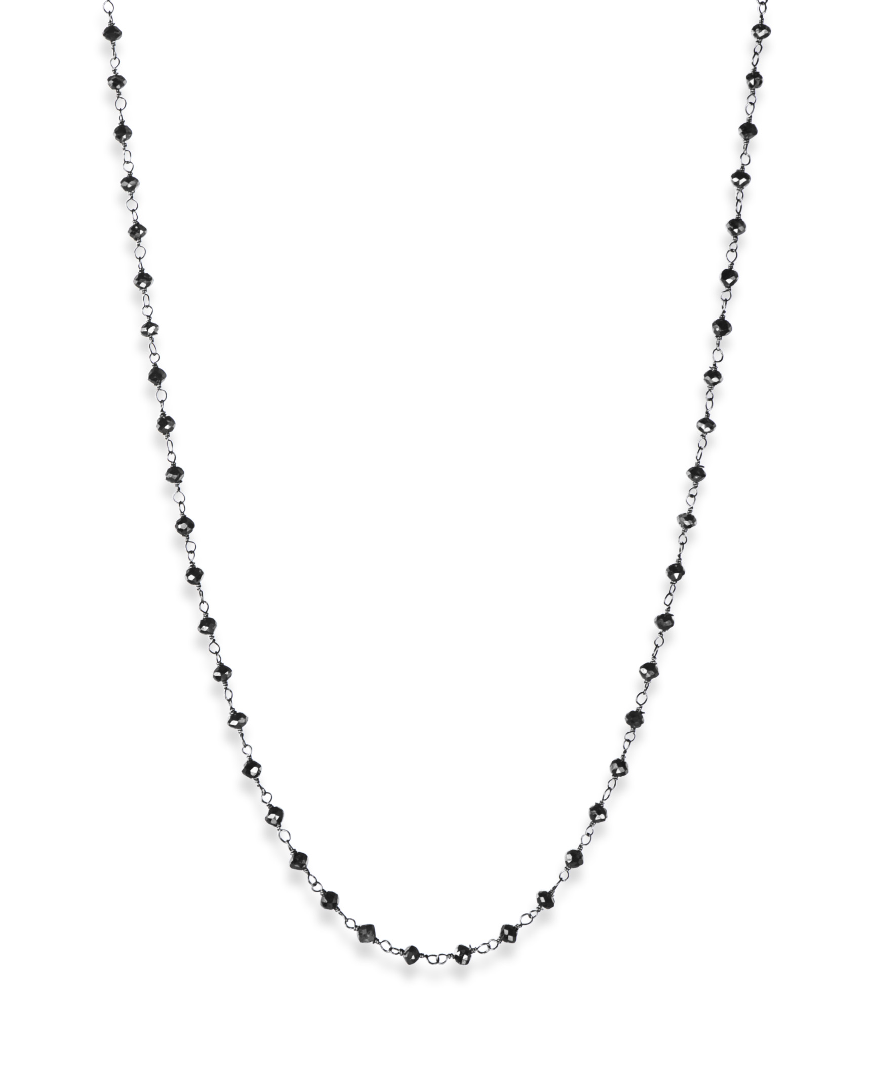 Black Diamond Bead Necklace - Turgeon Raine