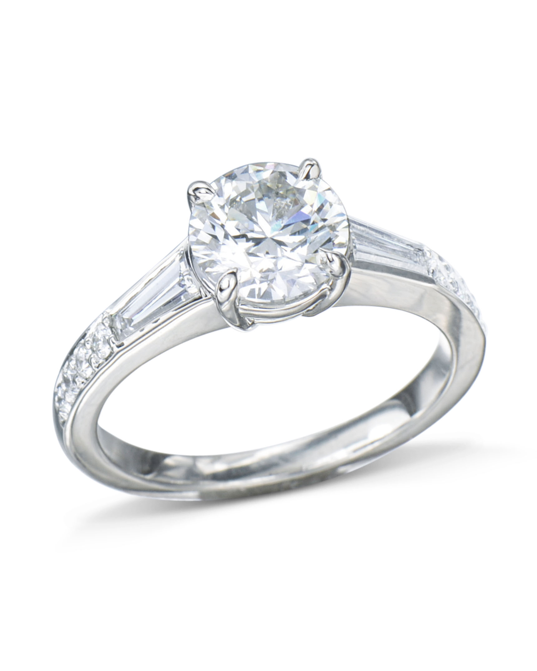 Platinum Diamond Wedding Rings For Her - Diamond