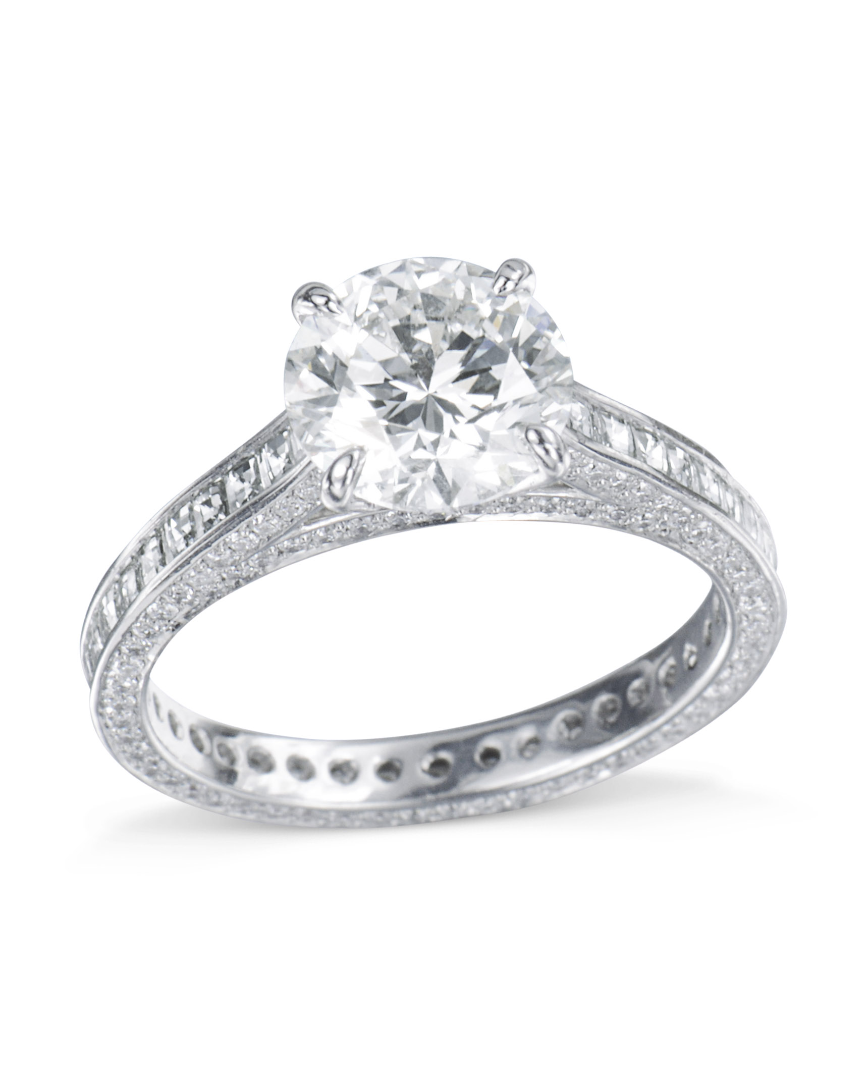 Platinum Waterfall Diamond Engagement Ring - Turgeon Raine