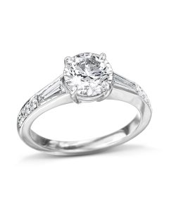 Classic Platinum Diamond Engagement Ring