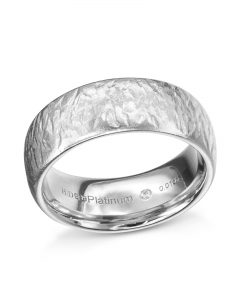 Men's Cushion Black Diamond and Beveled Platinum Ring - Turgeon Raine