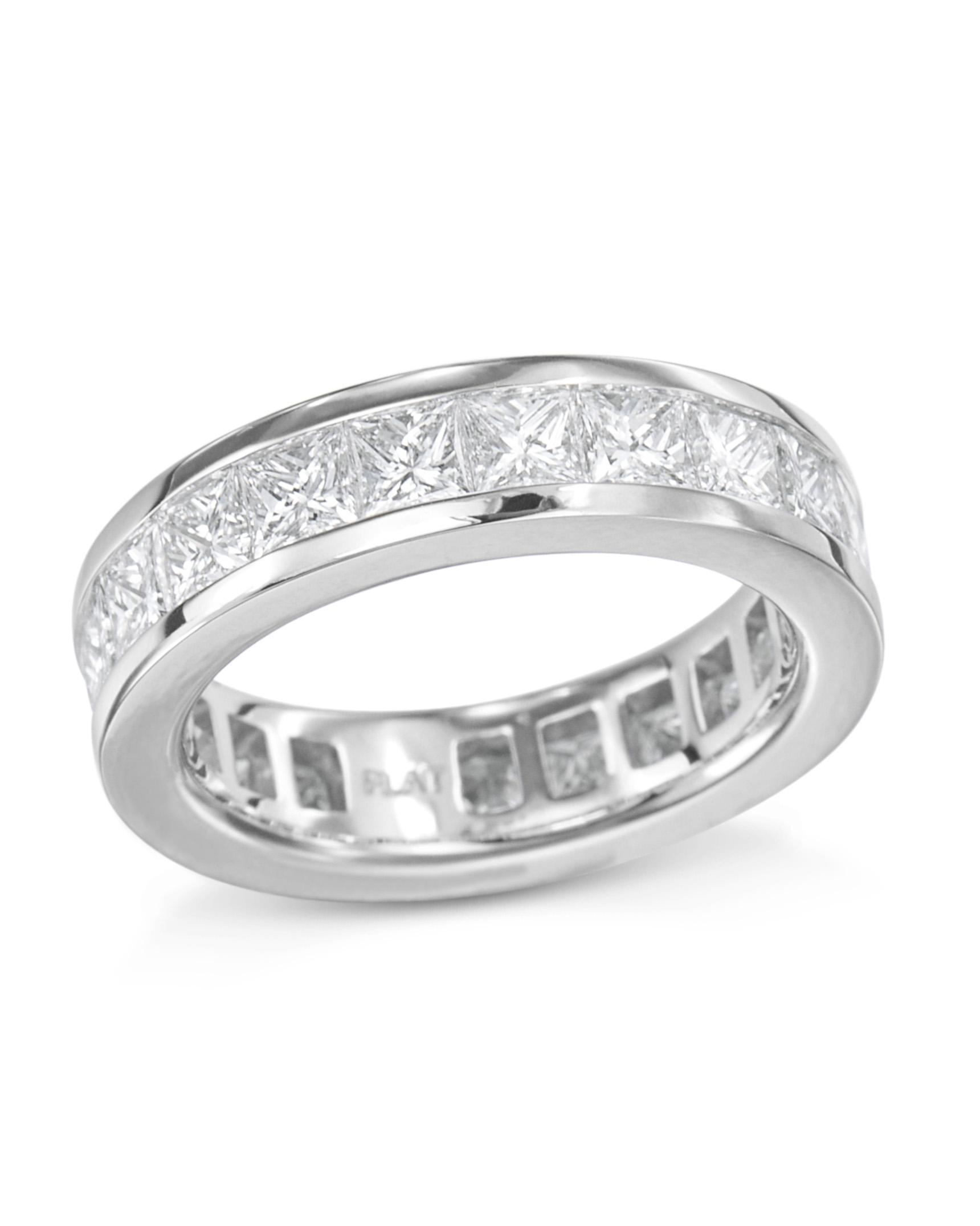 Platinum Princess  Cut  Diamond Eternity  Band  Turgeon Raine