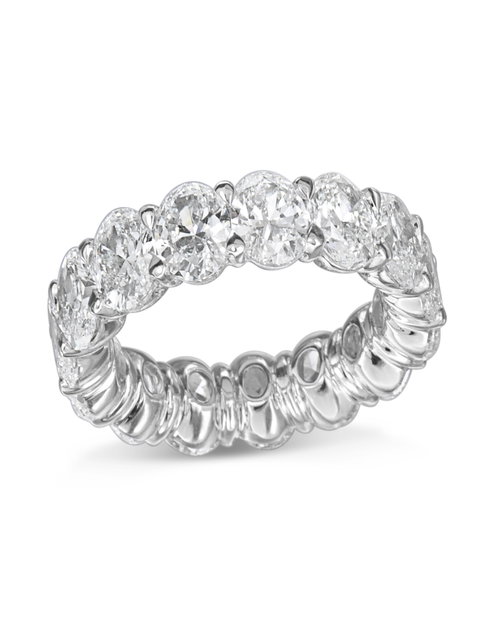 Oval Diamond Buttercup Eternity Band - Turgeon Raine