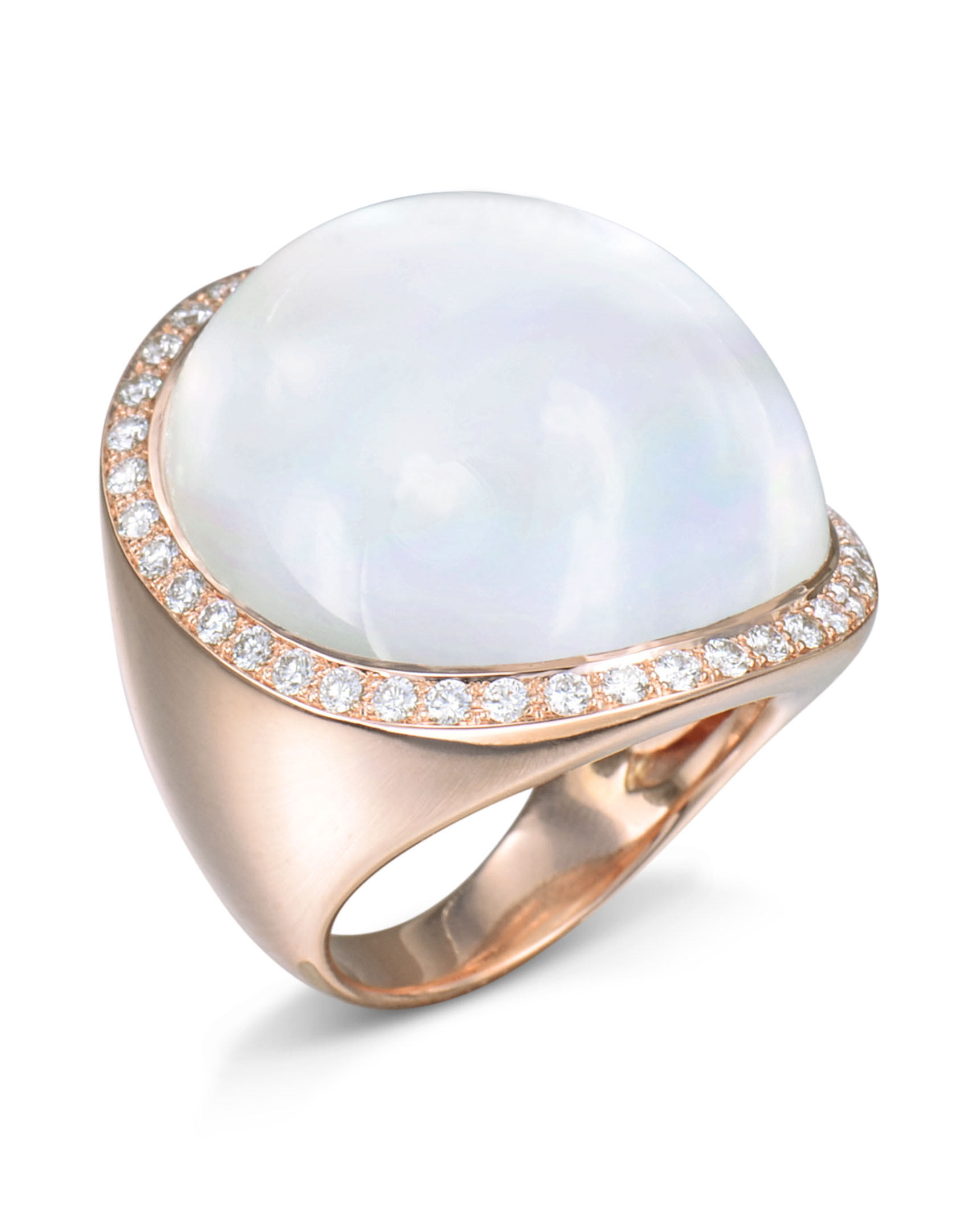 Natural Rose Quartz Ring Sterling Silver Bridal Ring Set Love Stone Ri –  FGEM RING