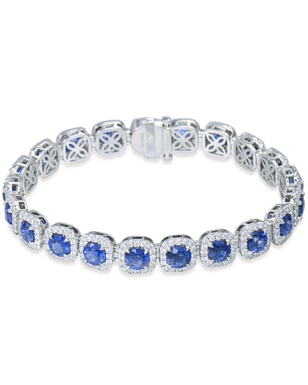 Sapphire and Diamond Tennis Bracelet - Turgeon Raine