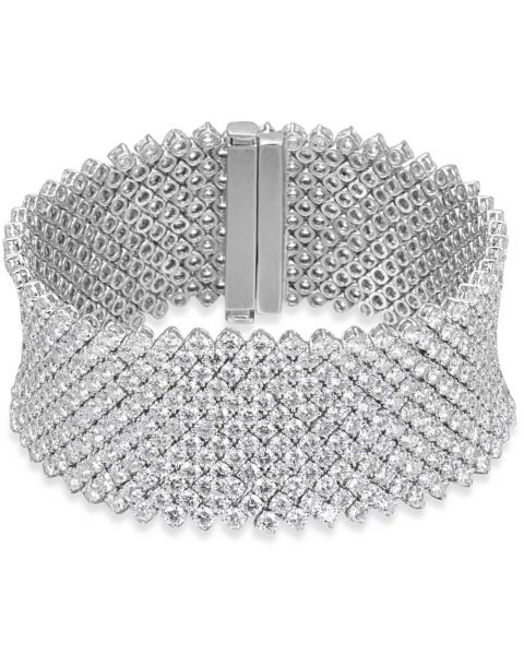 Glamorous 13-Row Diamond Bracelet