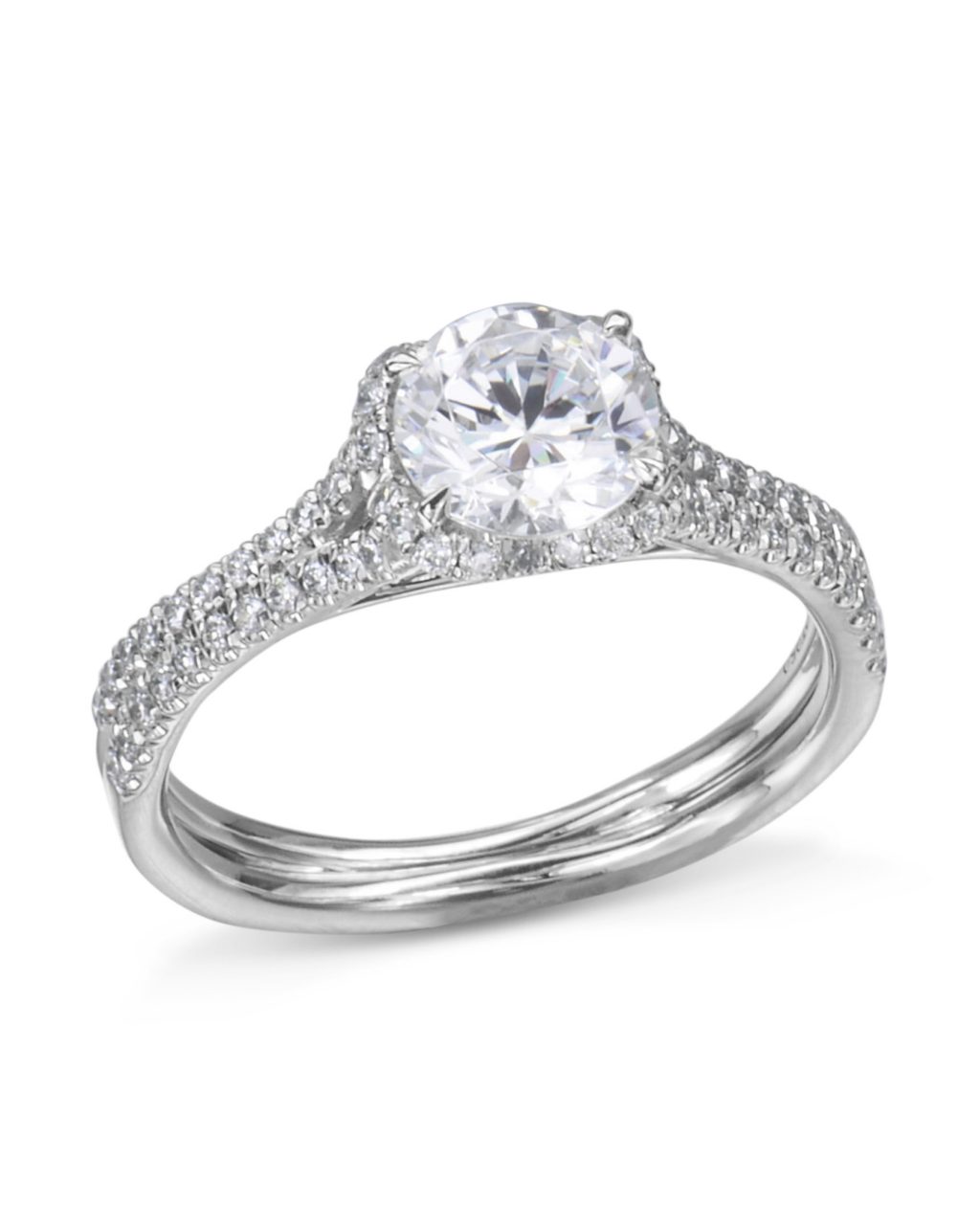 Fishtail Set Diamond Engagement Ring - Turgeon Raine