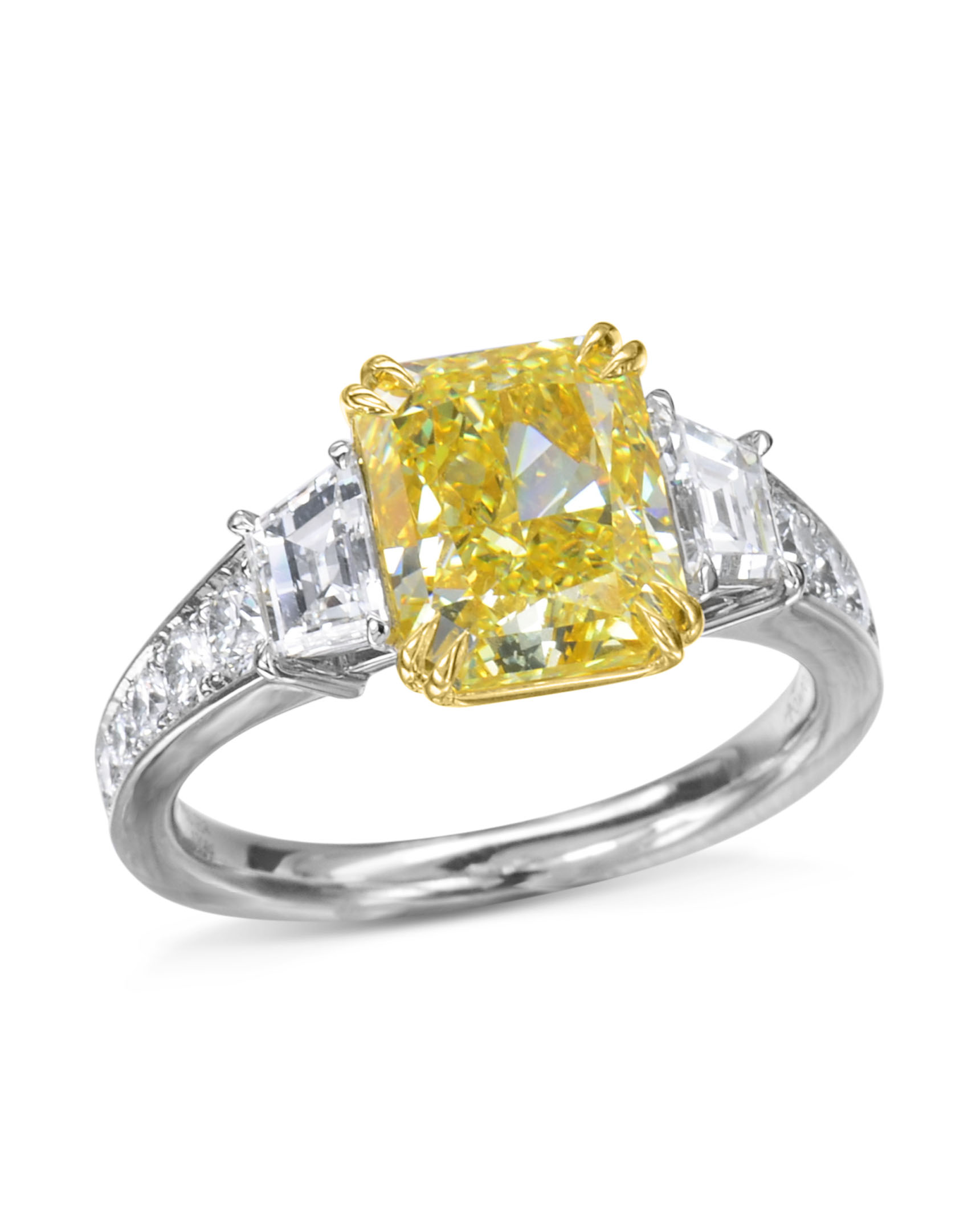 Radiant Cut Yellow Diamond Engagement Ring Turgeon Raine