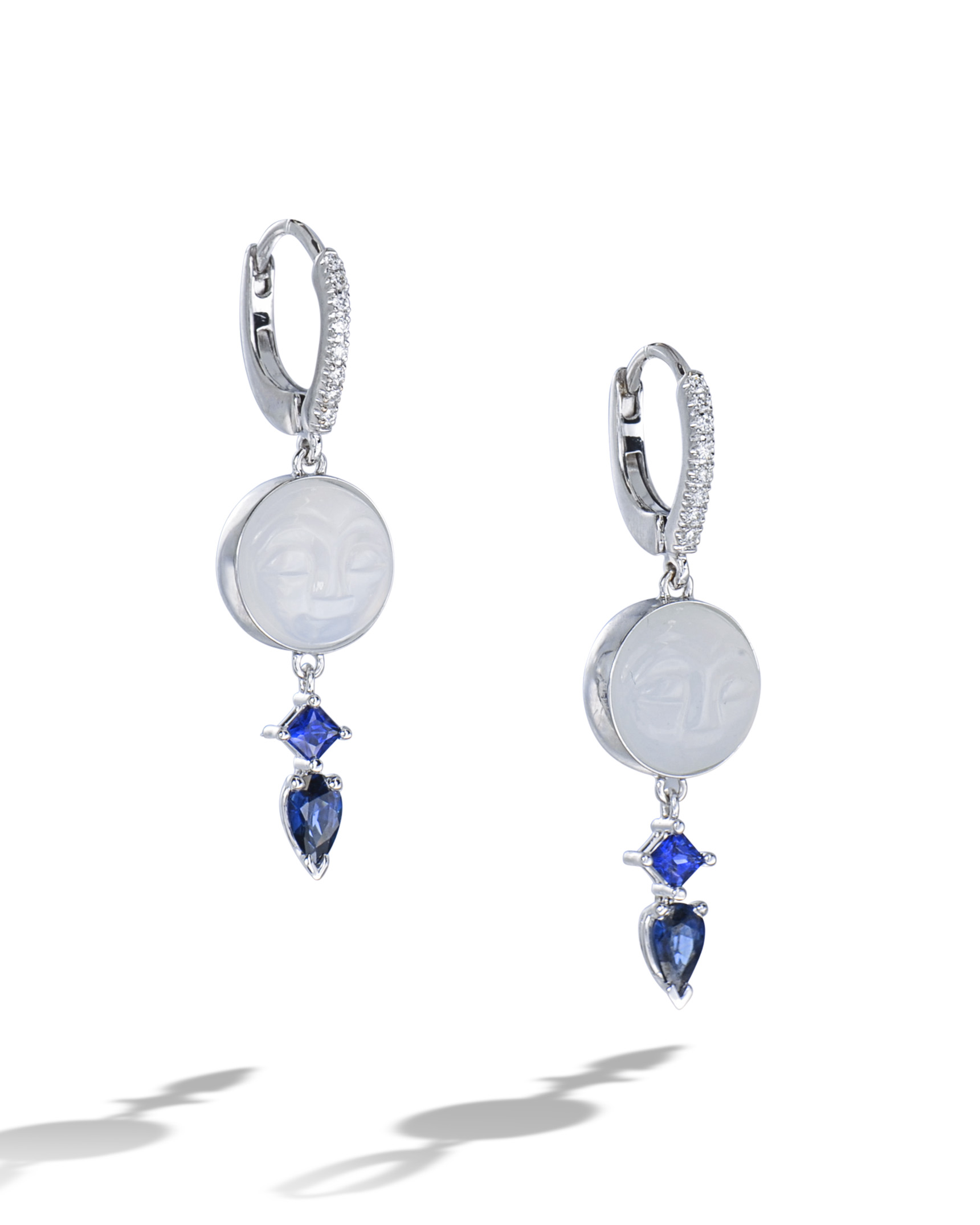 To the Moon Sapphires Earrings –