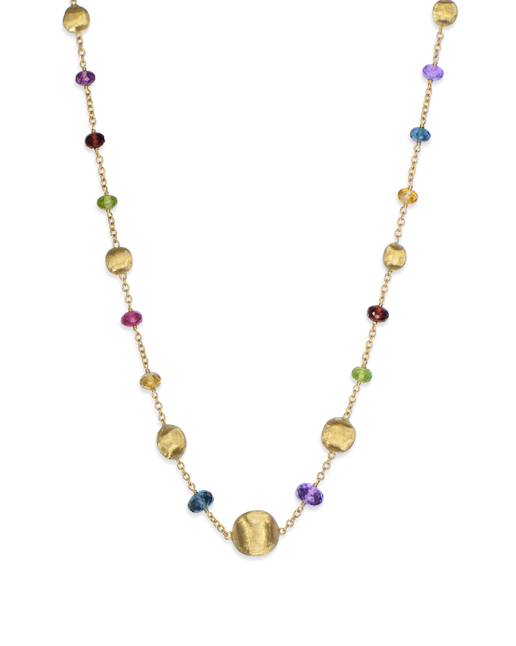 Mixed Stone Africa Bead Necklace by Marco Bicego - Turgeon Raine