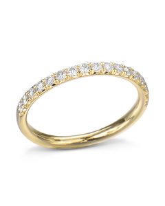 Classic French-Set Diamond Wedding Band