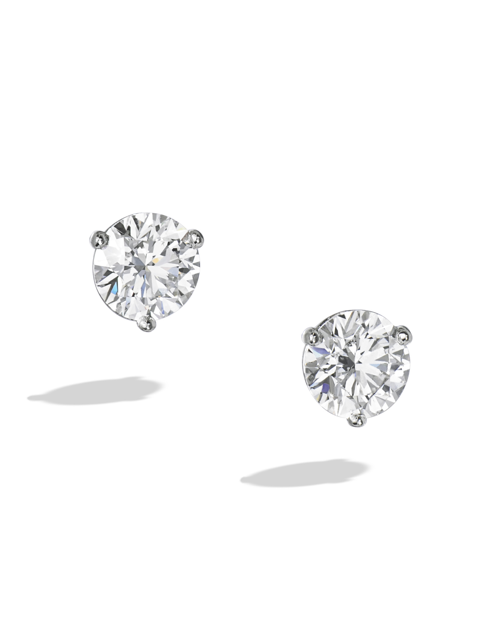 Platinum Diamond Stud Earrings Turgeon Raine