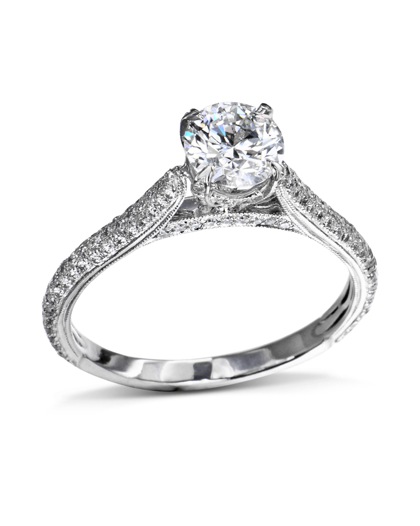 Classic BeadSet Diamond Engagement Ring Turgeon Raine