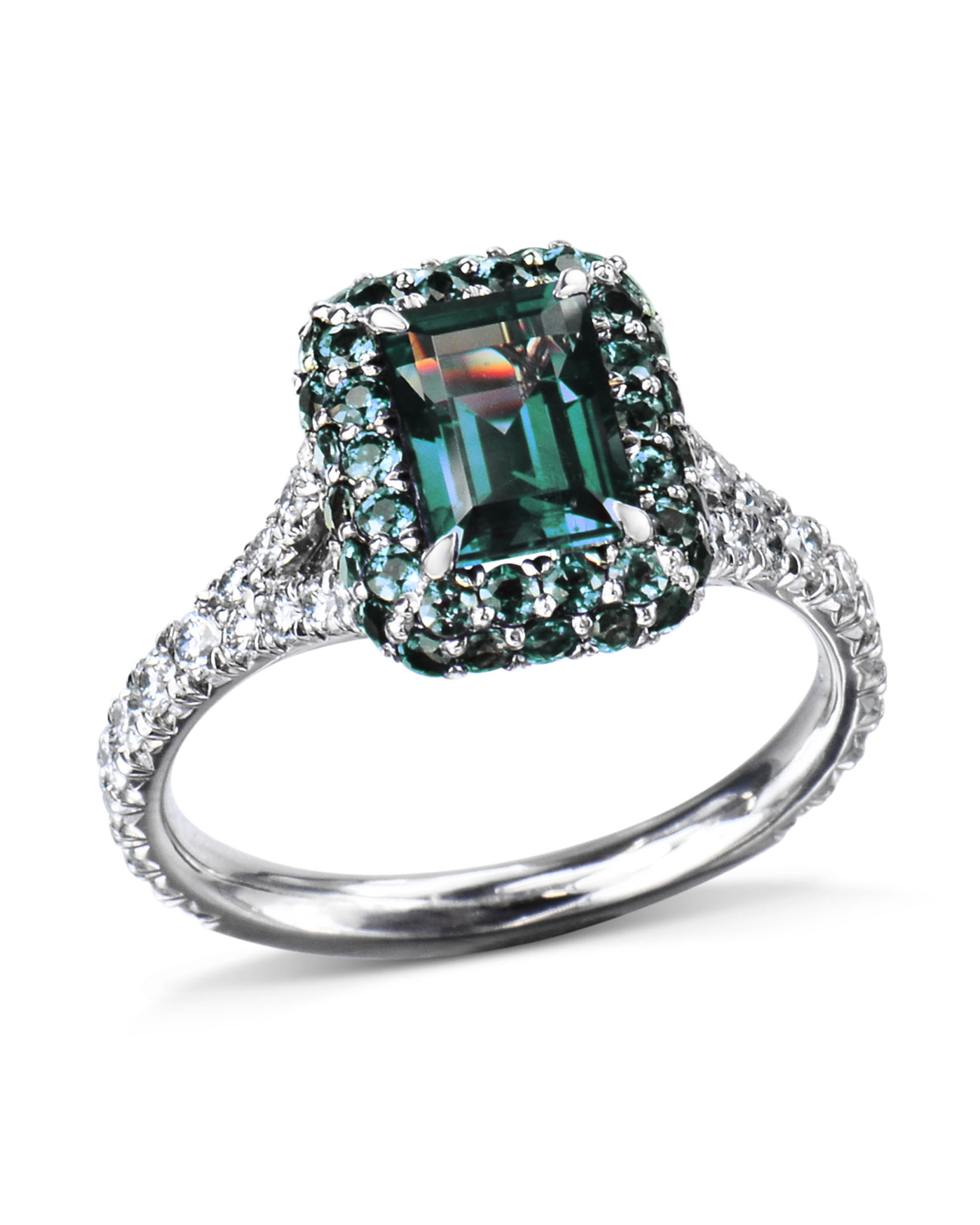 Alexandrite on sale platinum ring