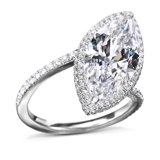 Exquisite Marquise-Cut Diamond Ring - Turgeon Raine