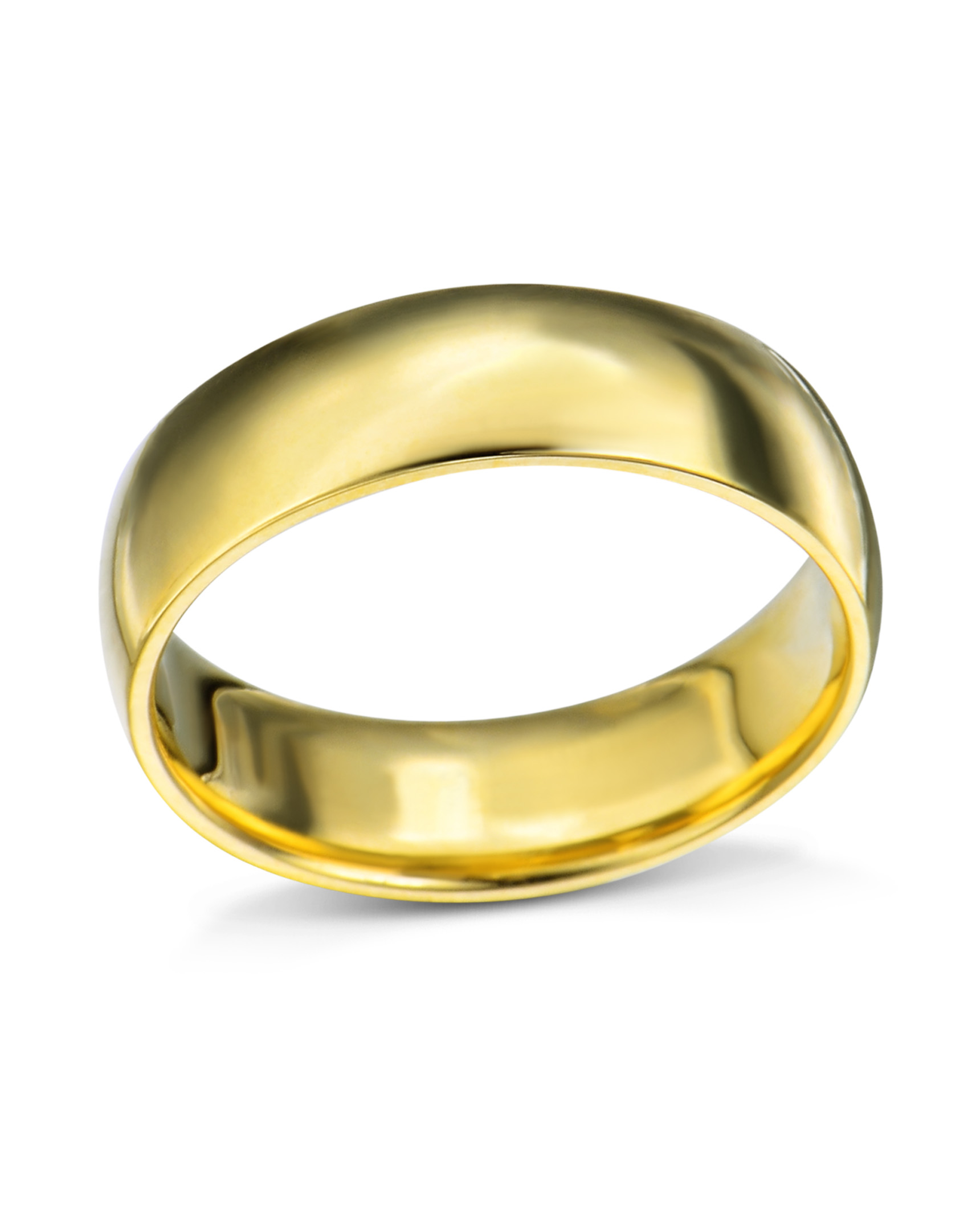 Dominus Band by George Rings - 18k yellow gold wedding band 4mm