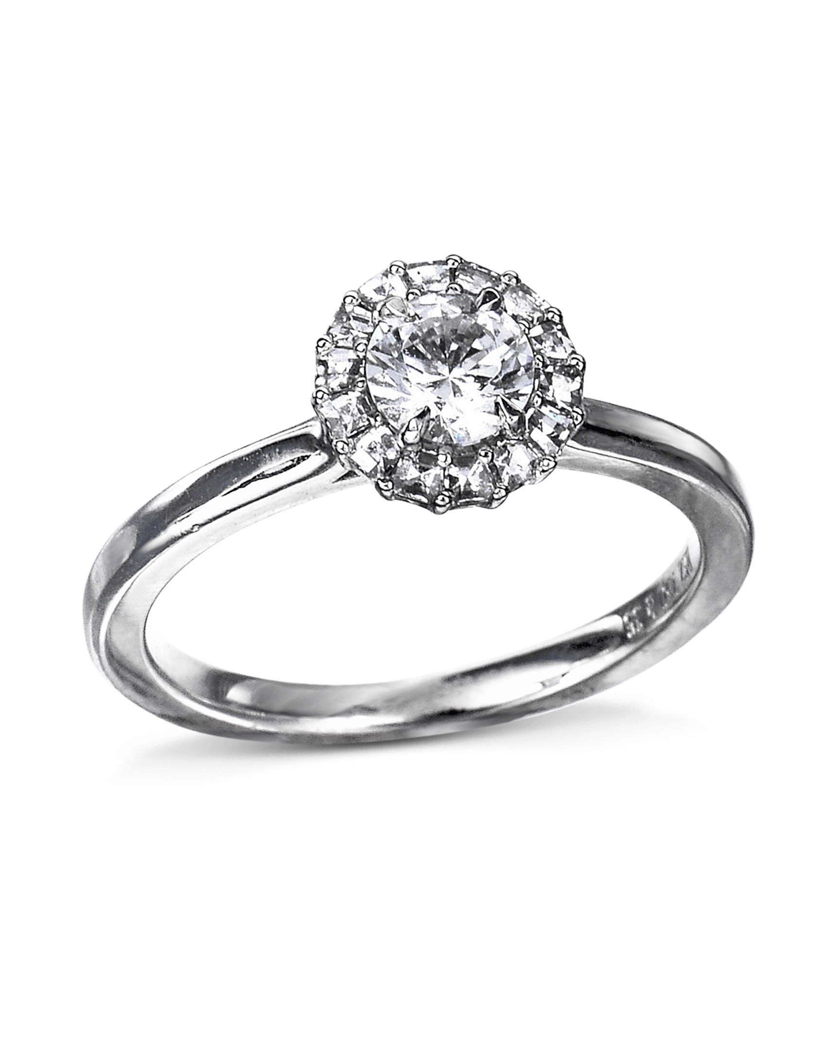 Blaze Cut Diamond Halo Engagement Ring by Bez Ambar - Turgeon Raine