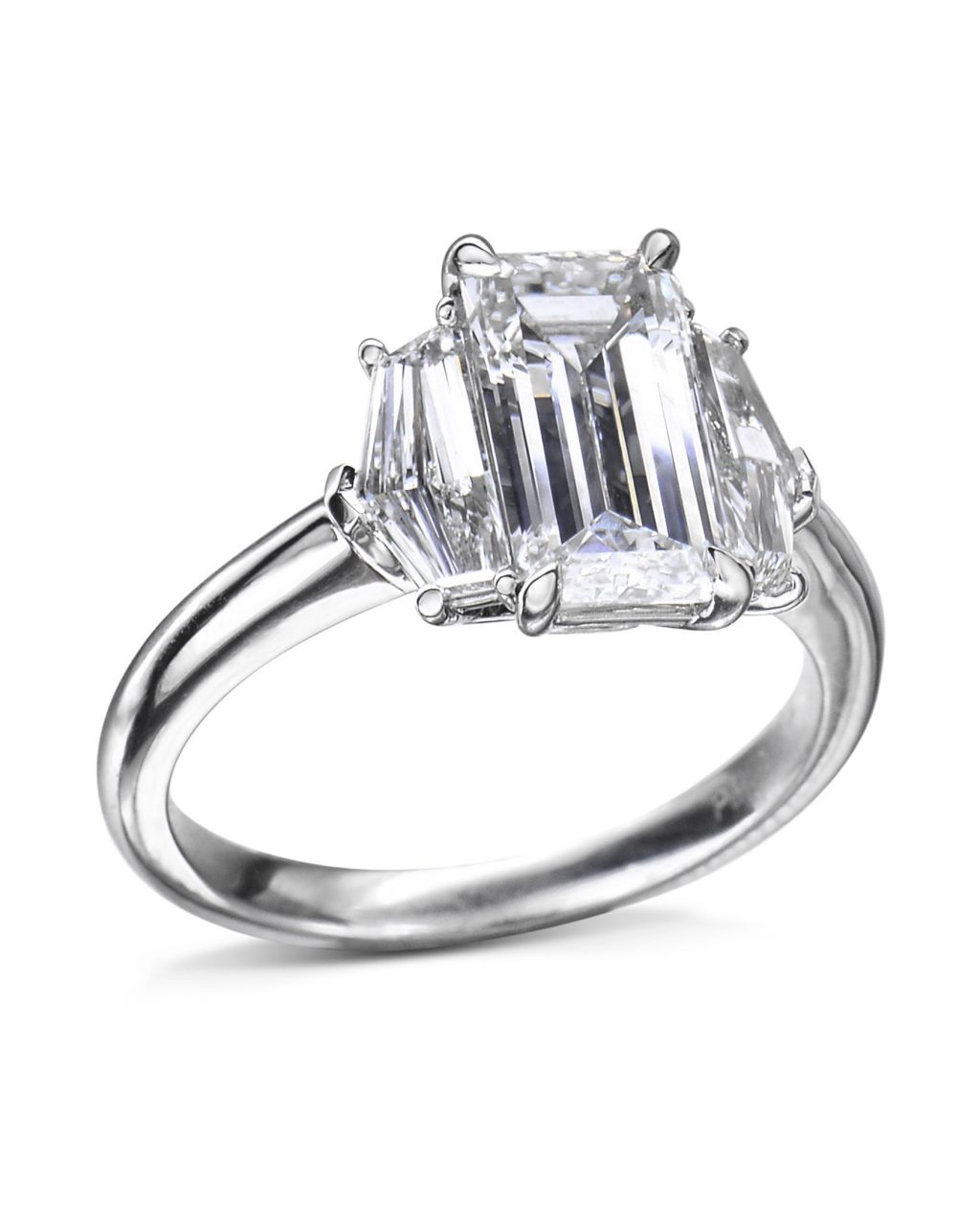 Emerald-Cut Diamond 3-Stone Engagement Ring - Turgeon Raine