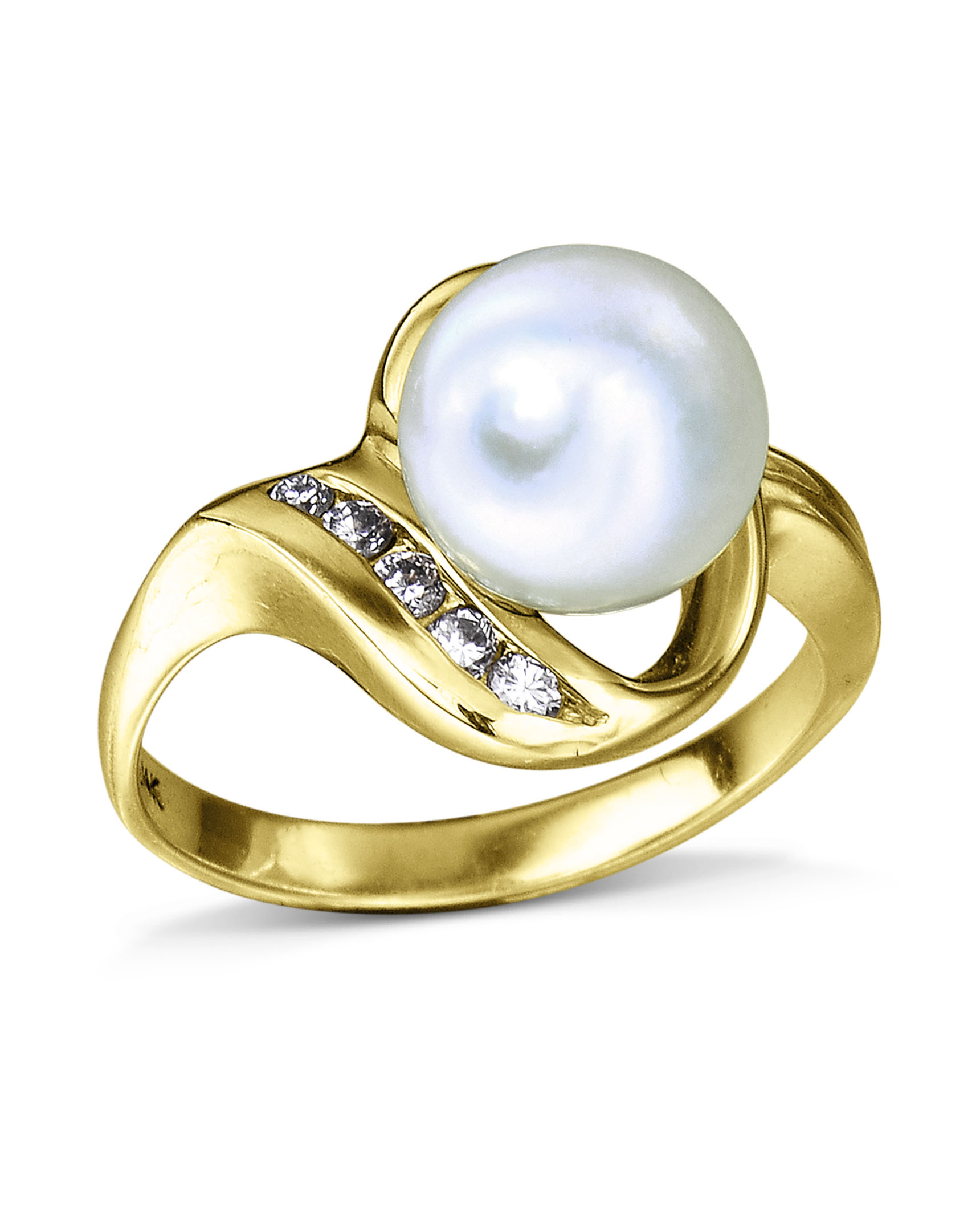Pearl Gold Ring (Design AP8) | GemPundit