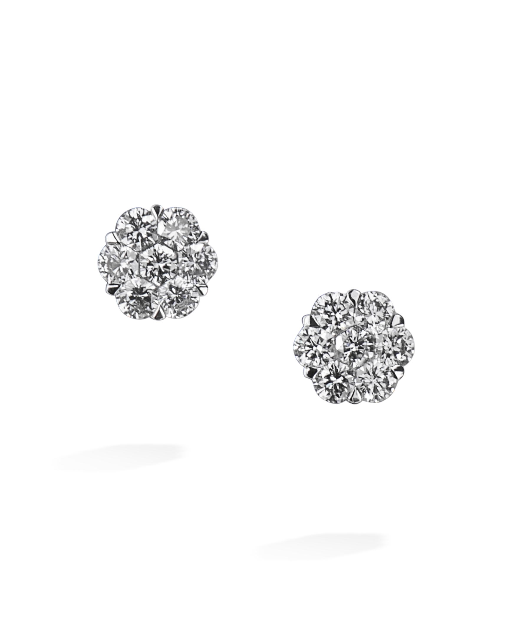 diamond earrings 2 ctw