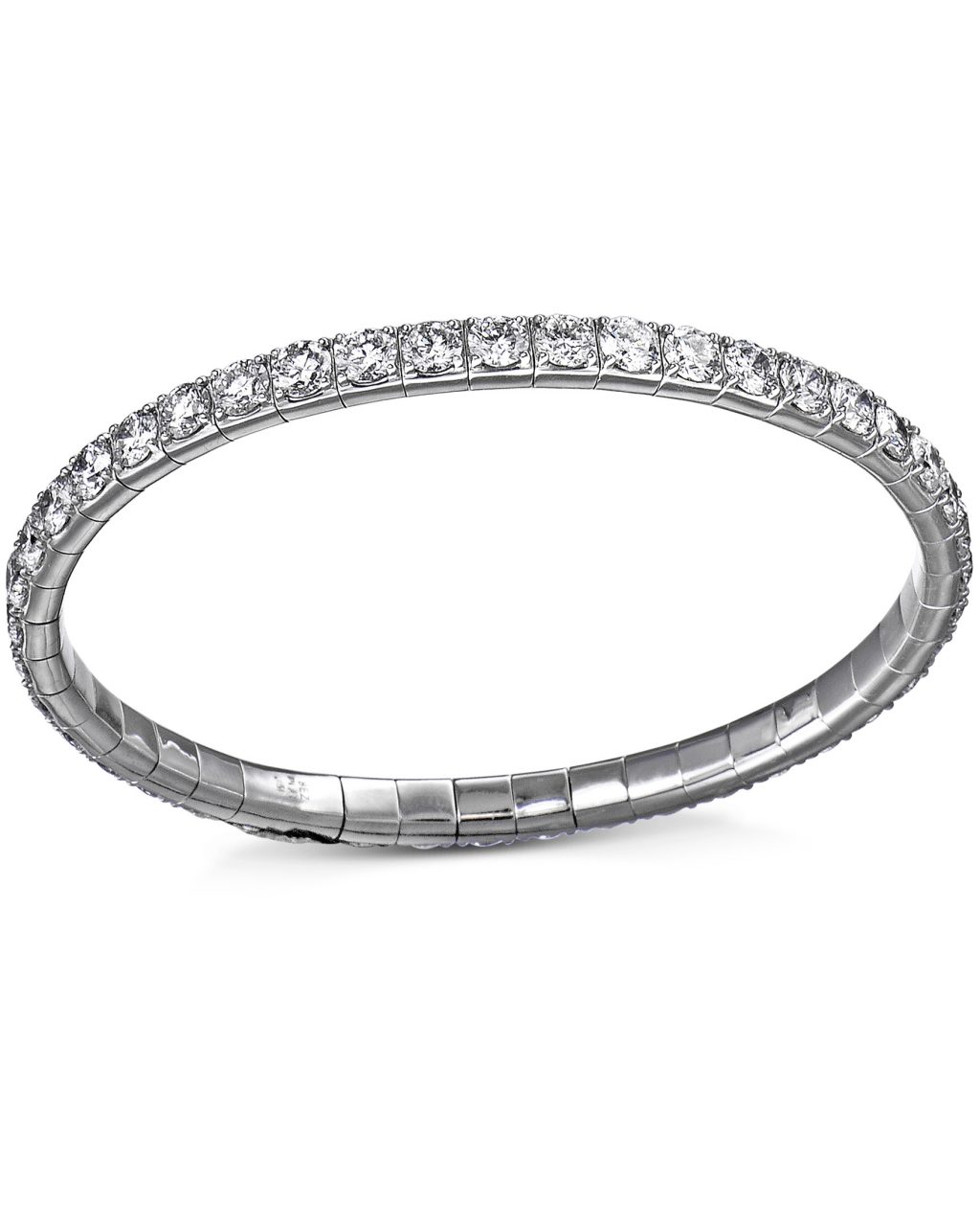 Platinum Diamond Flex Bracelet by Bez Ambar