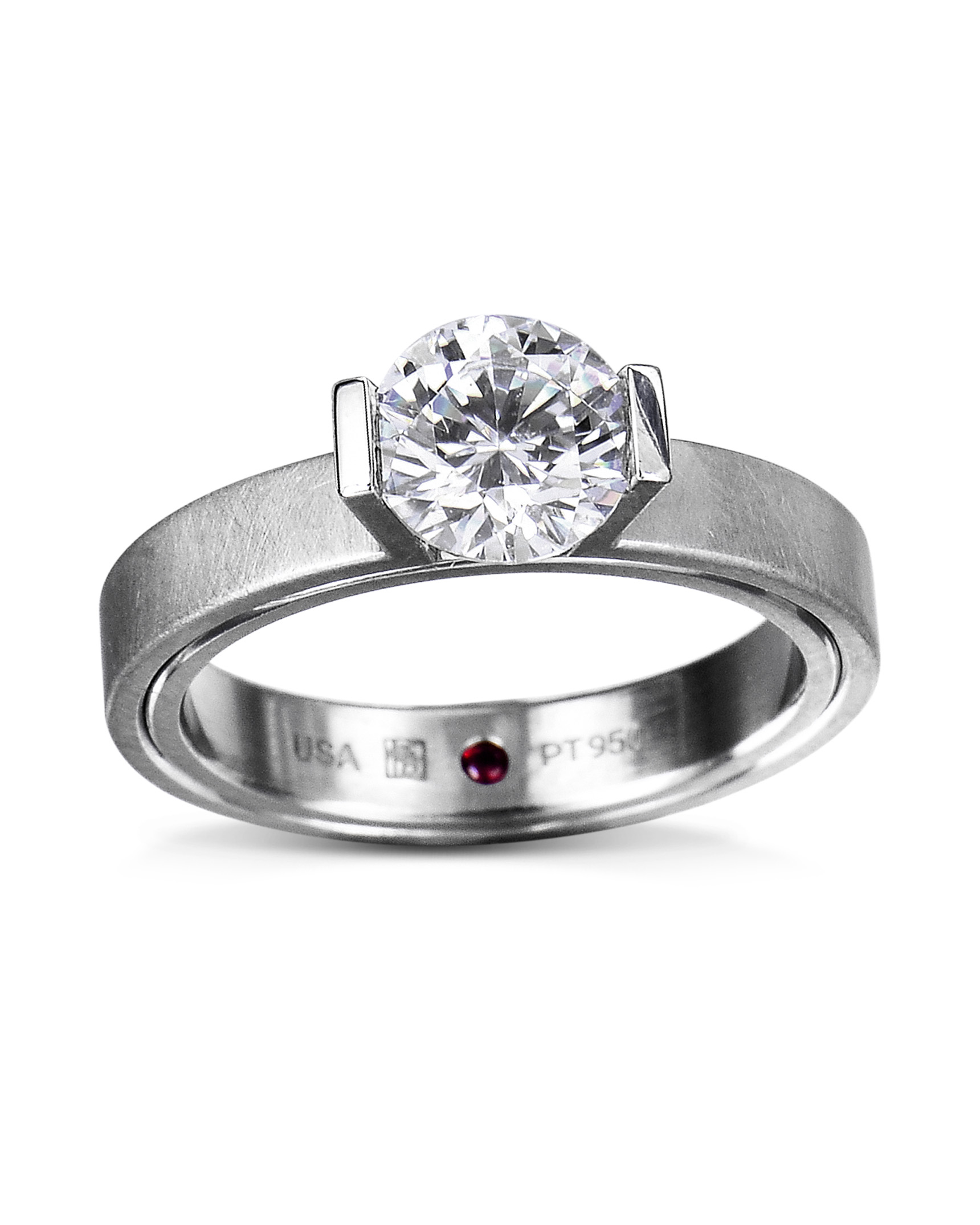 Women's Diamond Princess Solitaire Ring, Size: Free Size at Rs 49852 in  Surat
