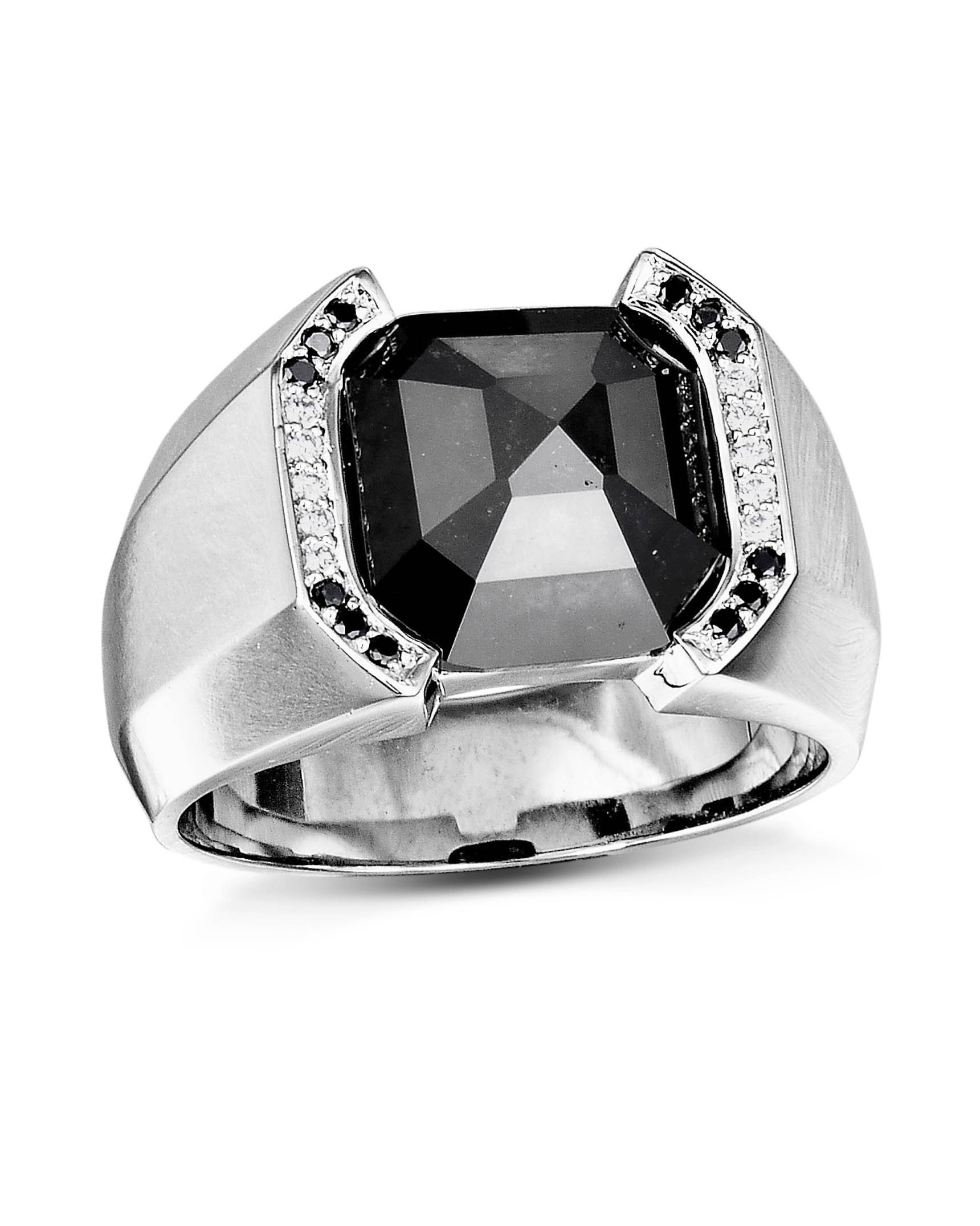 Buy Glossy Diamond and Platinum Ring For Men Online | ORRA
