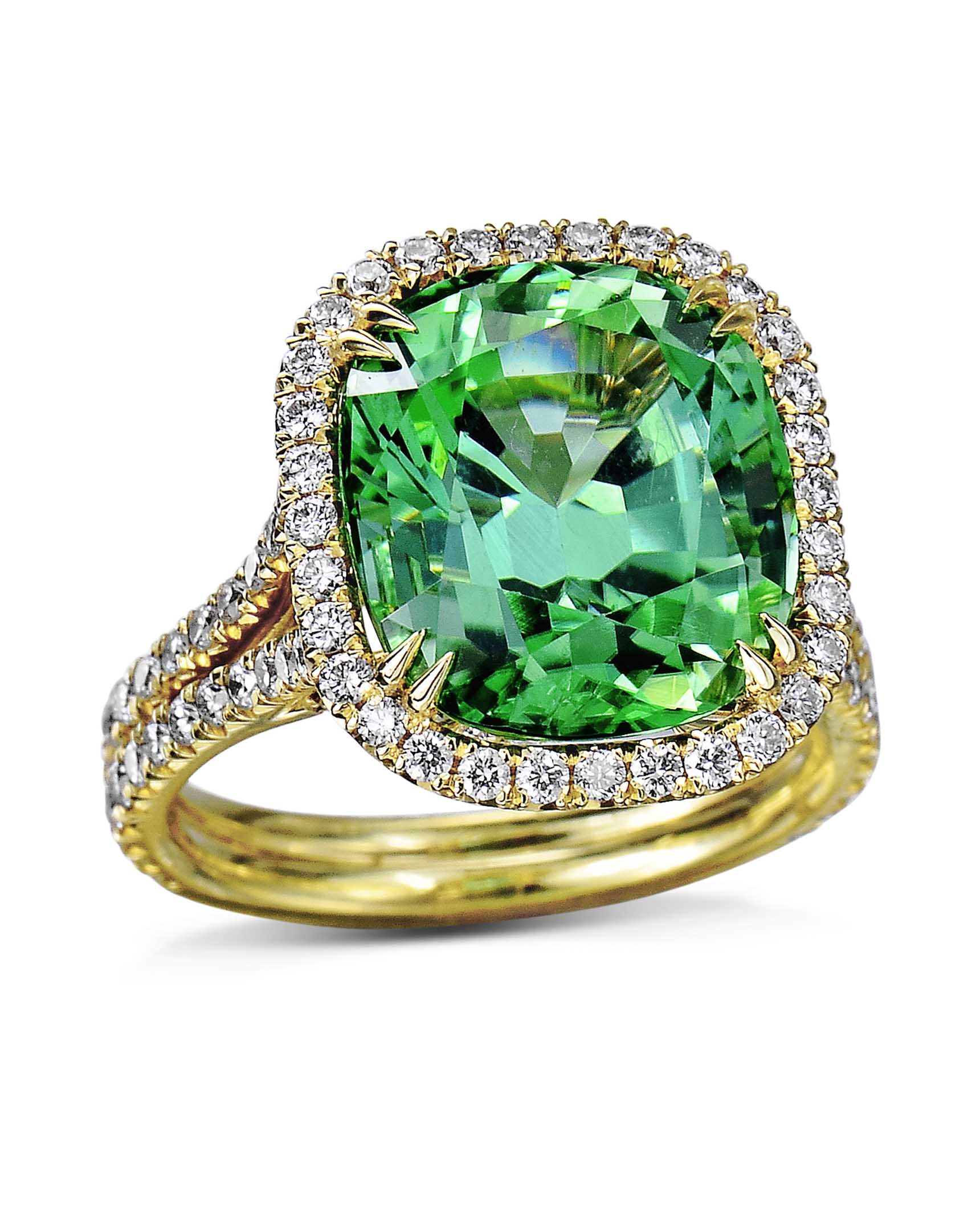 Jamie Joseph 14K Gold Rectangular Double Blue-Green Tourmaline Ring –  Peridot Fine Jewelry