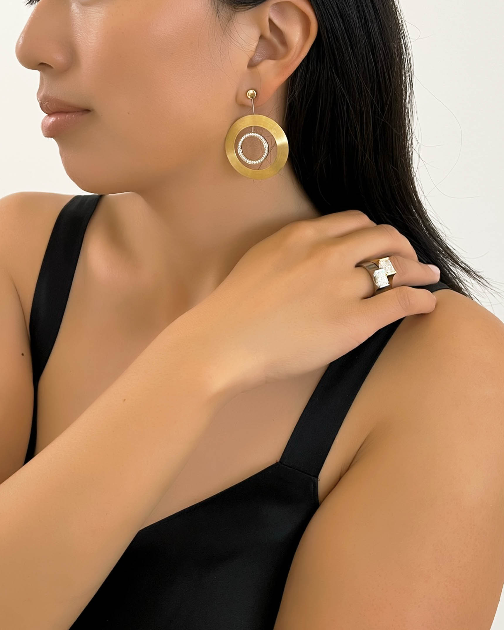Sakamoto Earrings and Diamond Rings EDF5K06255 – EDF5K04088 – RMPLT02767 – RMMM01063