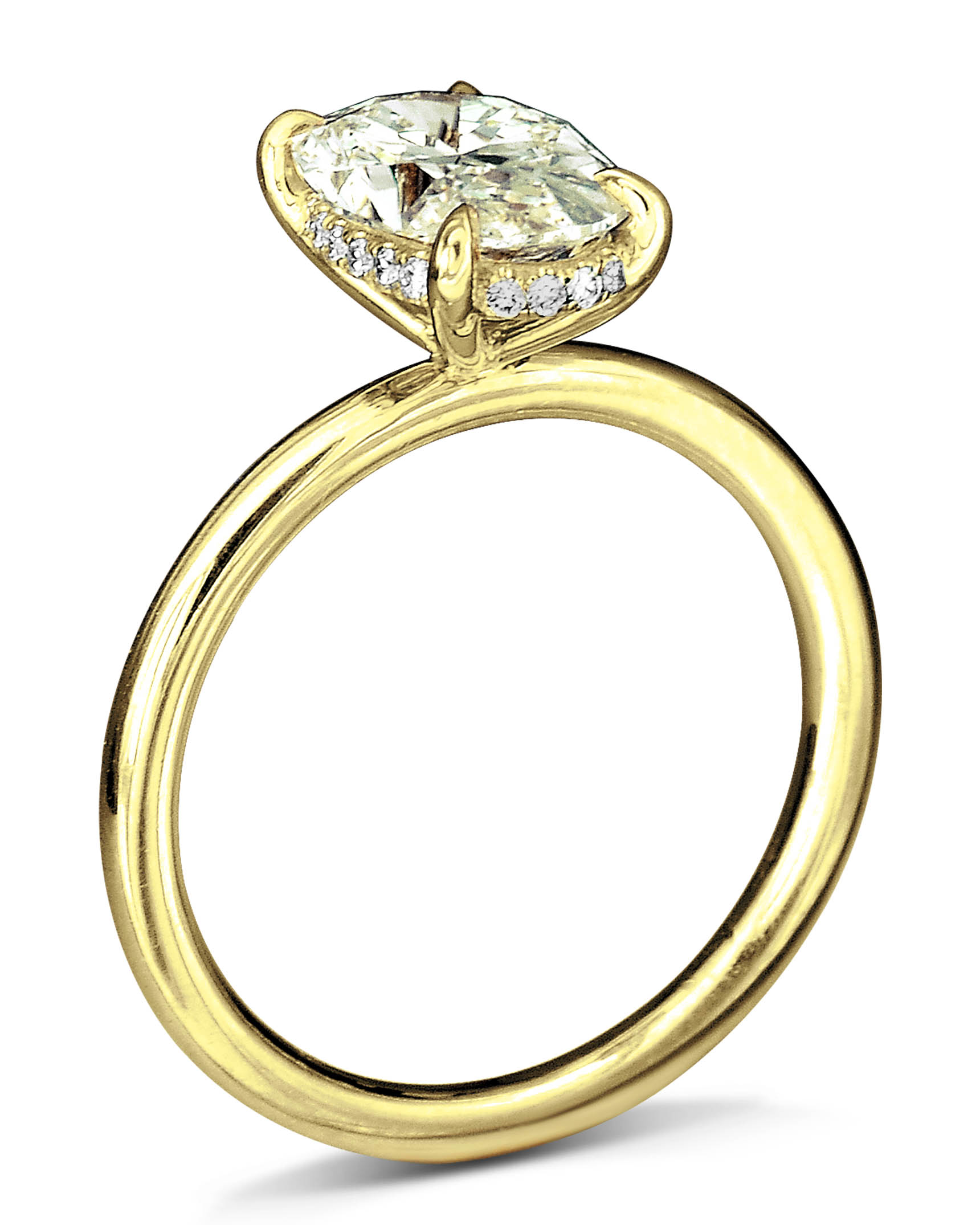 Ring Twistée Rainbow - Diamonds, enamel and yellow gold - Yvonne Léon